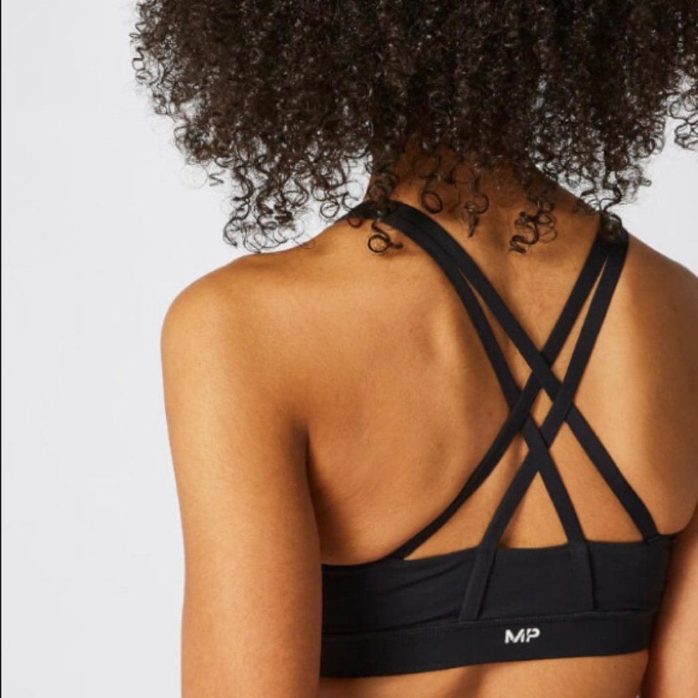 NWT Women’s Strappy Black Sports Bra